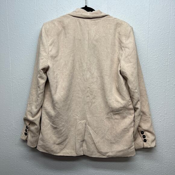 Promesa Corduroy Womens Y2K Inspired Blazer Jacket Small Light Academia Career - Picture 7 of 13